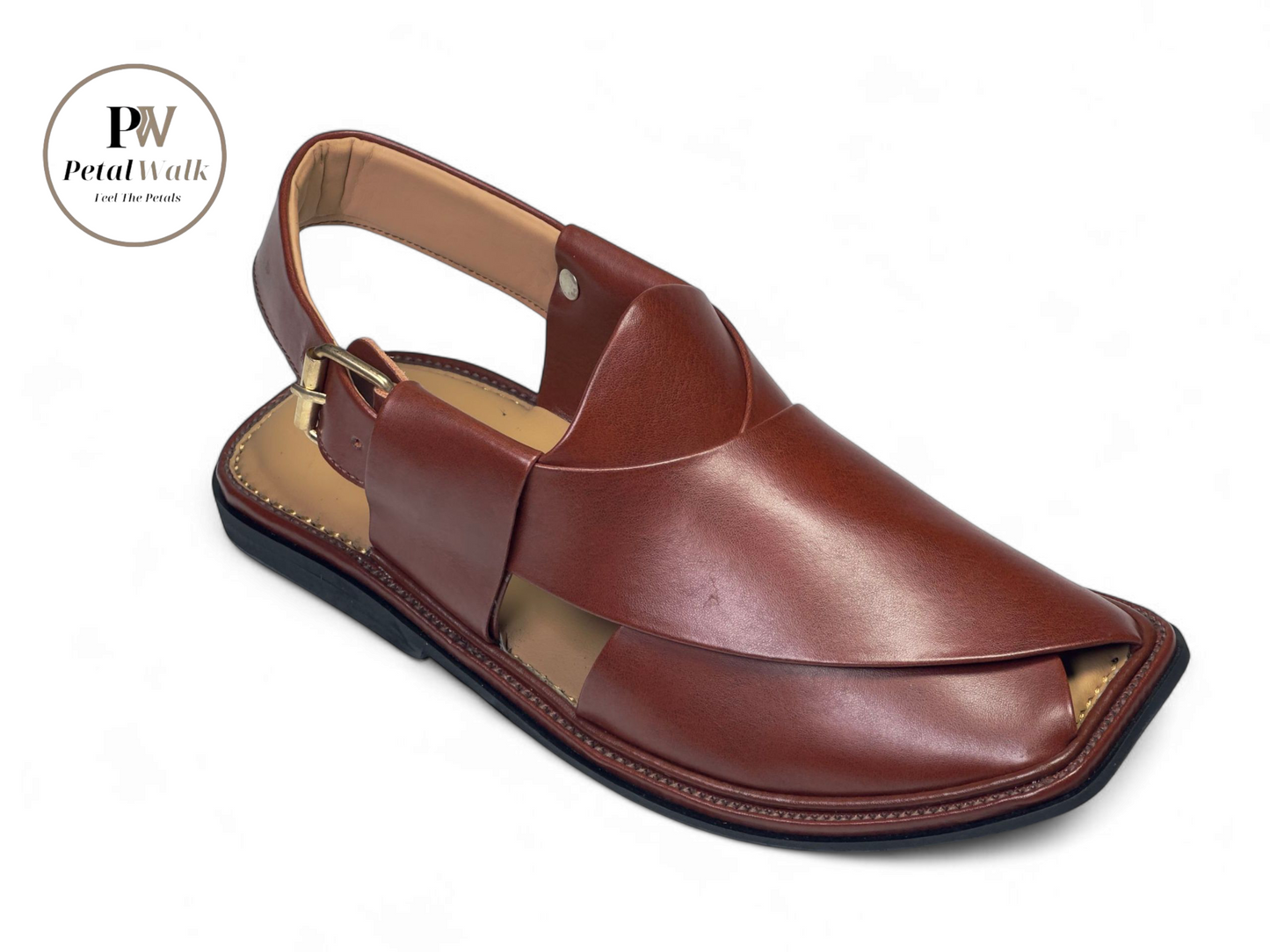 PetalWalk Black Smart Zalmi Chappal