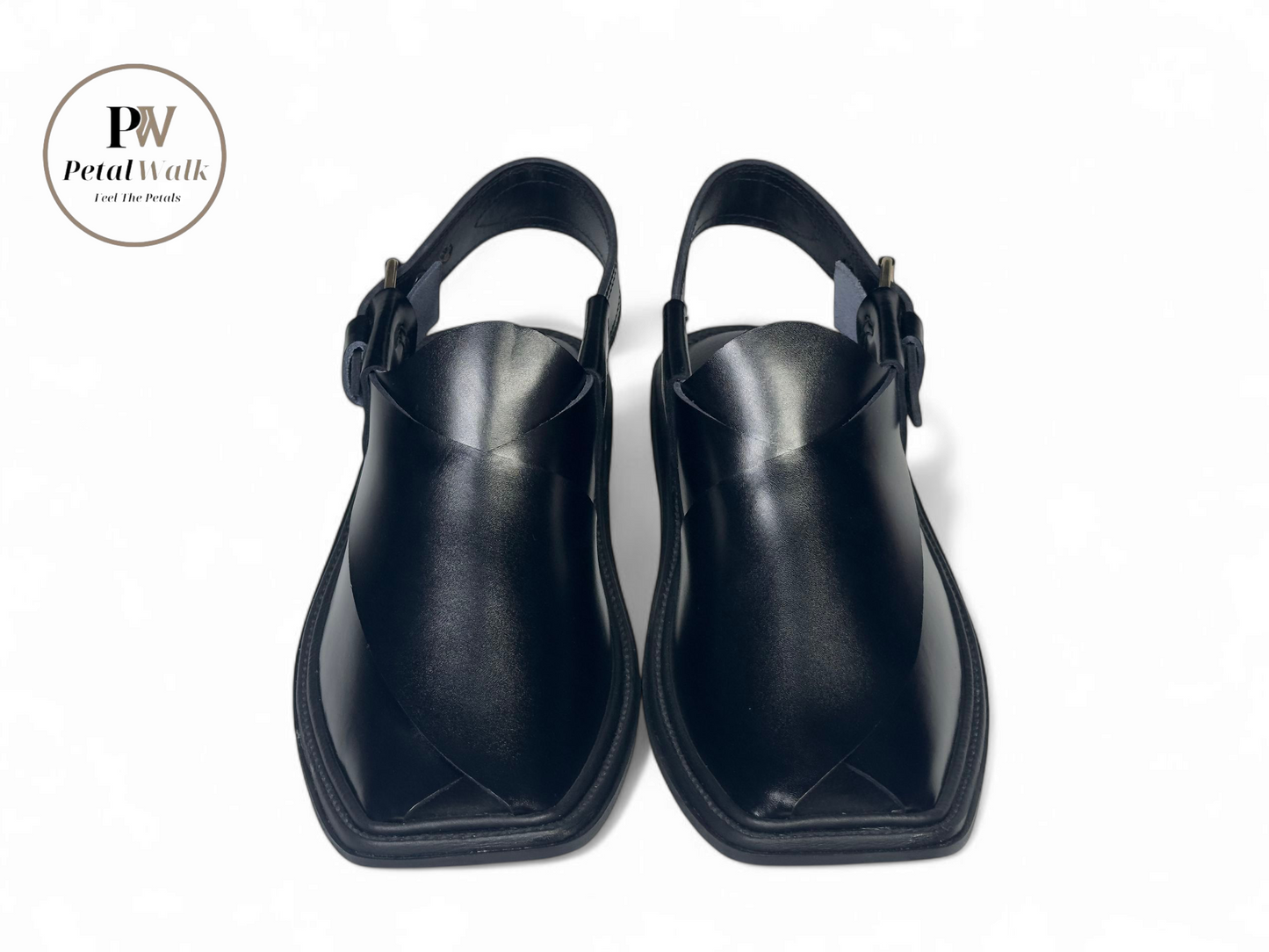 Traditional Charsadda Black Golti Chappal